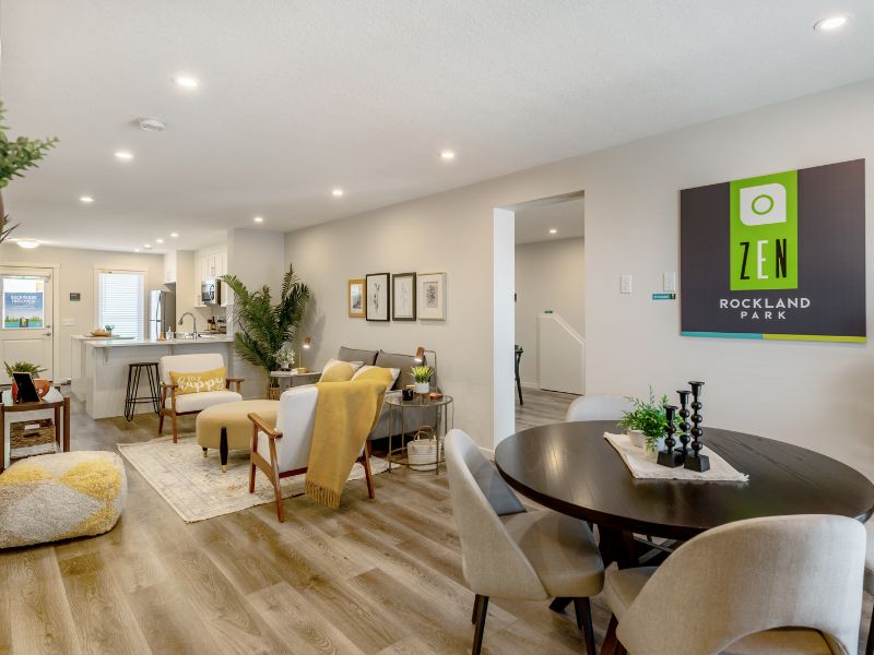 Zen livingston townhomes main living area