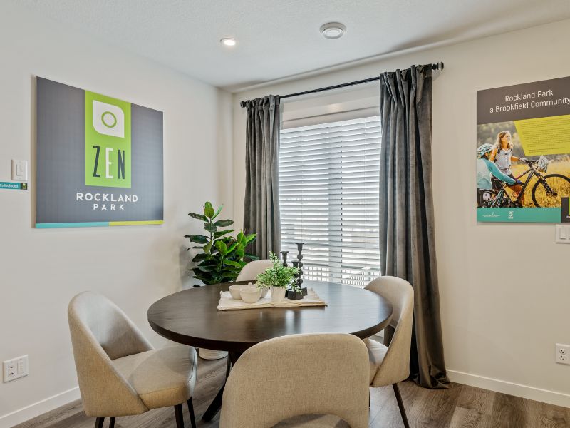 Zen livingston townhomes dining