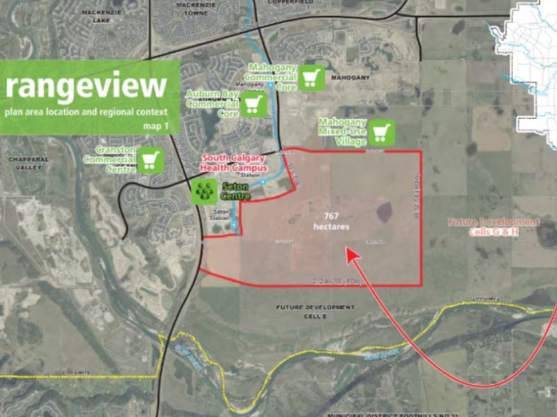 map of rangeview calgary