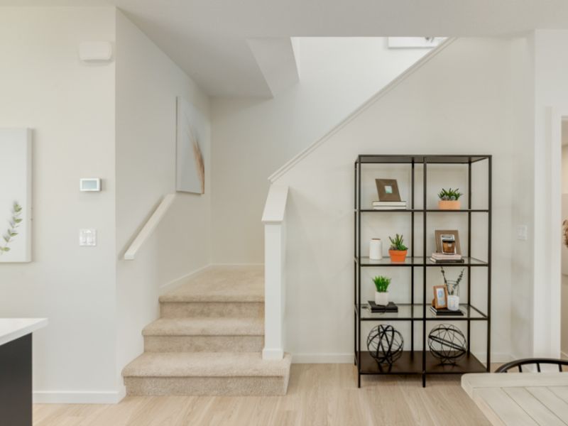 stairs in rangeview showhome