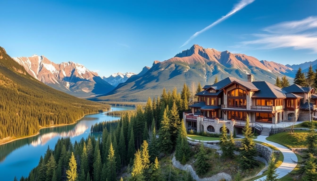 Banff Luxury Homes Mountain Landscape