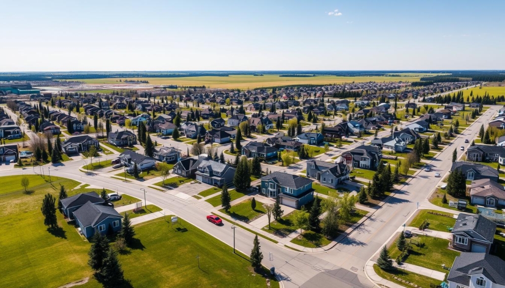 Crossfield Community Aerial View