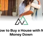 Young couple celebrating homeownership in Alberta using zero down payment mortgage program
