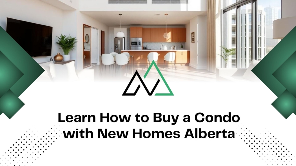 Modern Alberta condo interior for a guide on how to buy a condo with New Homes Alberta and MLI Select financing.