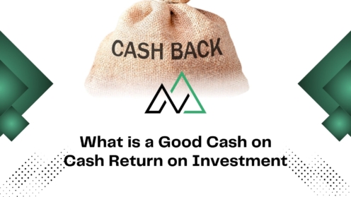 Burlap money bag and logo for a guide on what is a good cash on cash return on investment using mli select.
