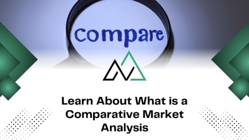 Magnifying glass over 'compare' for a comparative market analysis overview, relevant for MLI Select property insights.