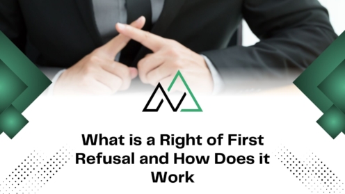 Businessman making a refusal gesture with text explaining right of first refusal and how it works for MLI Select.