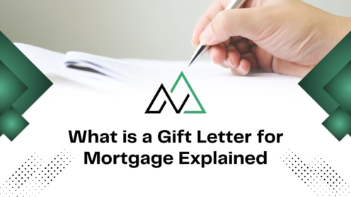 Hand signing a document with text What is a Gift Letter for Mortgage Explained, relevant for MLI Select and home buyers.