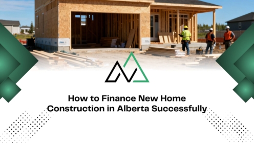 Workers at a new home construction site in Alberta, highlighting how to finance new home construction successfully.