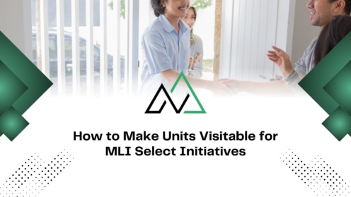 People shaking hands at a doorway with text on making units visitable for MLI Select initiatives.