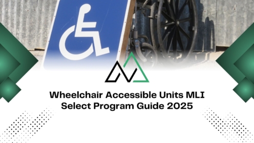 Wheelchair accessibility sign and logo for the Wheelchair Accessible Units MLI Select Program Guide 2025.