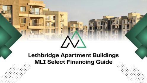 Guide for MLI Select financing for Lethbridge apartment buildings featuring modern residential complexes.