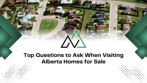 Aerial view of Alberta homes for sale with tips for visiting properties and mli select financing options.