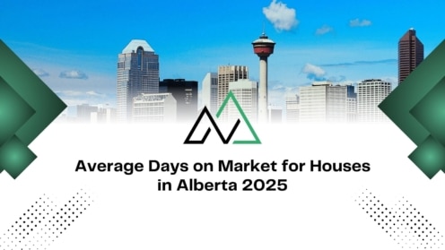 Calgary skyline graphic showing average days on market for houses in Alberta 2025, relevant for MLI Select investors.