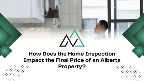 Man inspecting a kitchen cabinet in Alberta, showing how home inspections impact final property price for MLI Select.