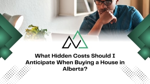 Man researching hidden costs of buying a house in Alberta, including MLI Select and other real estate fees.