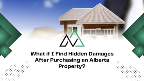 House model graphic with text about hidden damages in Alberta property, useful for mli select property owners.