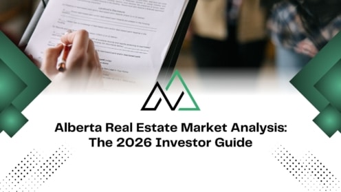 Investor signing a contract for the Alberta Real Estate Market Analysis: The 2026 Investor Guide and MLI Select.