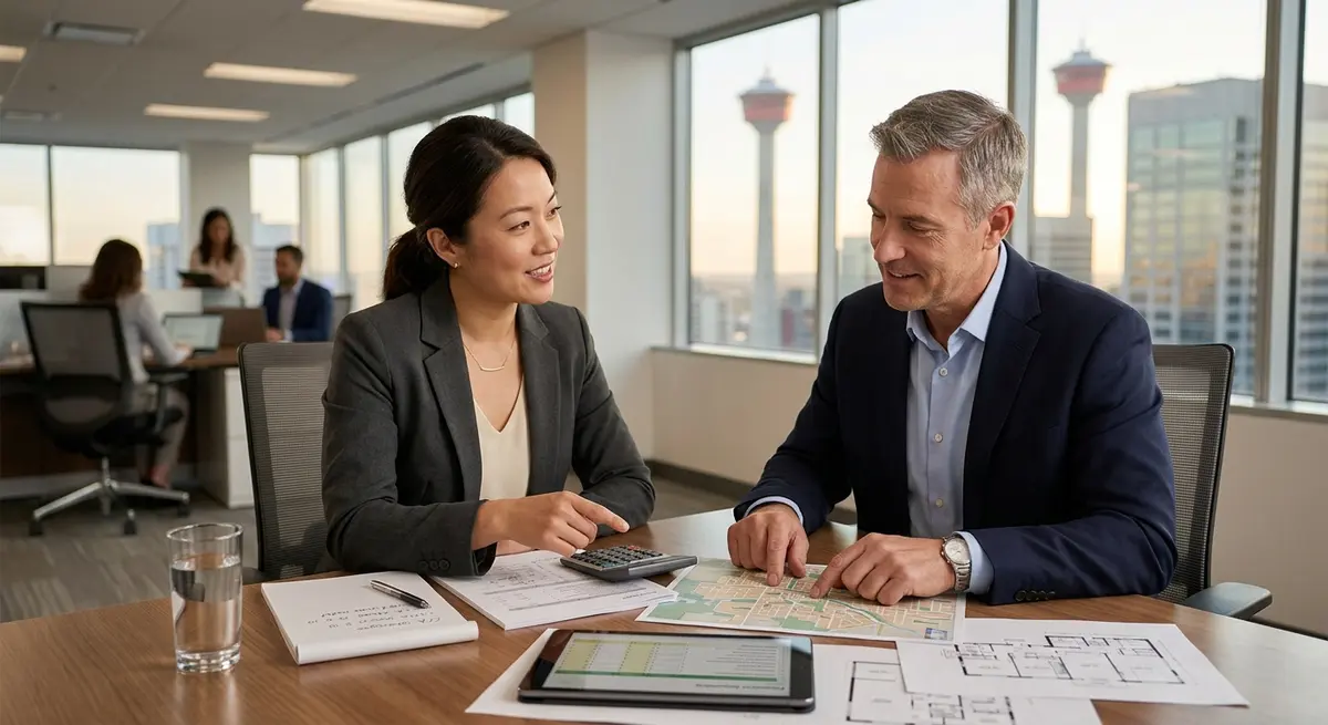 Tax professional advising a real estate investor on Capital Cost Allowance strategies in Alberta