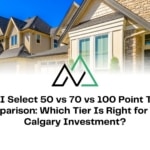 MLI Select 50 vs 70 vs 100 point tier comparison New Homes for sale in Alberta