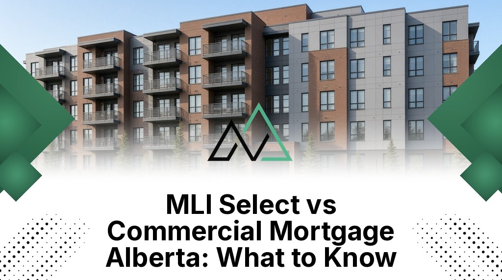 MLI Select vs commercial mortgage Alberta New Homes for sale in Alberta
